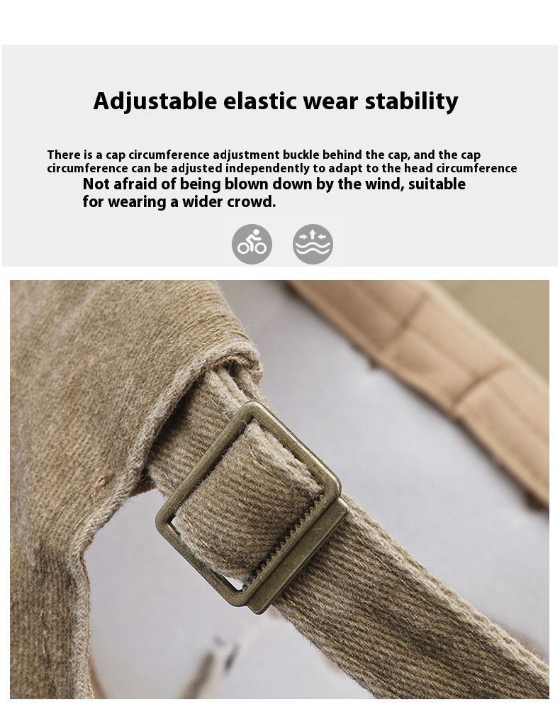 Duck Tongue Hat Spring And Autumn Sunshade Hat Washed Retro Aged Boys' Baseball Hat Breathable Embroidered Sunscreen_voghion.com