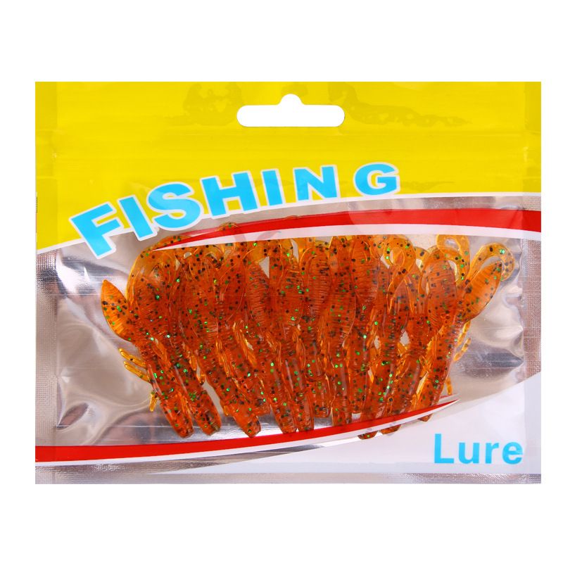 Bagged Soft Bait Crystal Shrimp (12 Pieces/pack) Lure Bait Bait Soft Worm Bait Fishing Gear_voghion.com