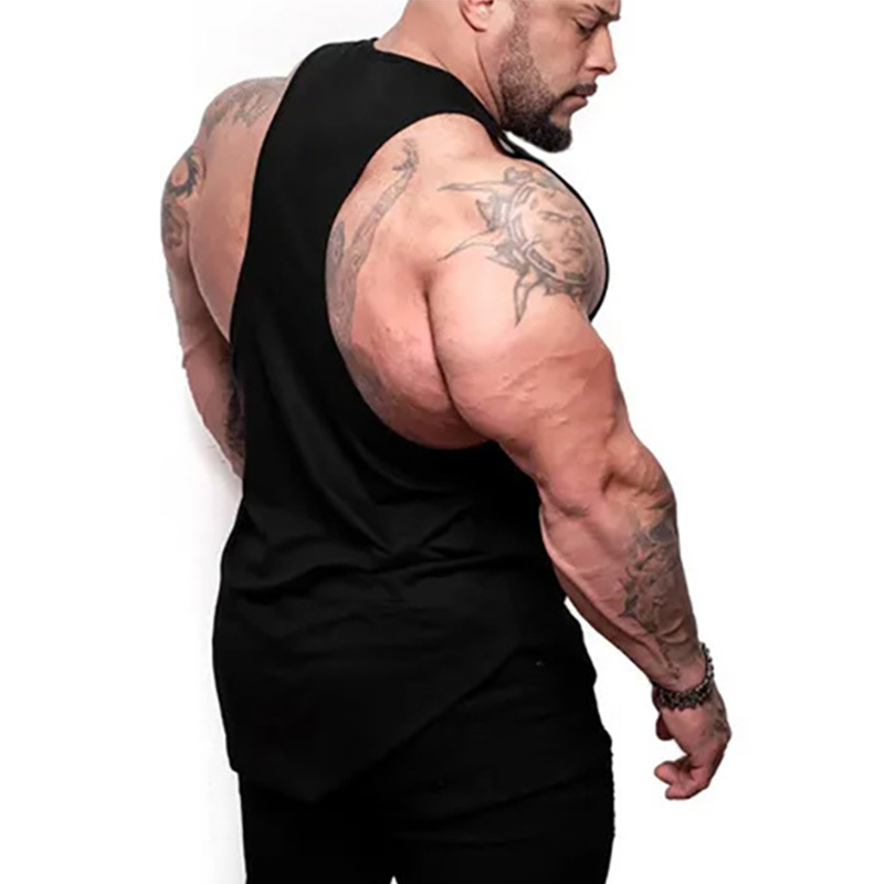 Herrenbekleidung Guochao Broccoli Fitness-Unterhemd Herren Slim Elastic Trainingskleidung Baumwolle Bodybuilding T-Shirt_voghion.com