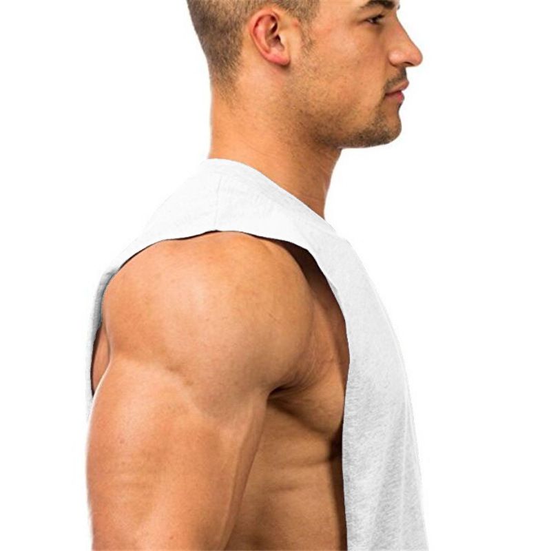 INS Summer Muscle Dog Brother Personalized Back Print Fitness Running Big Split Sports Tank Top Ανδρικό βαμβακερό_voghion.com