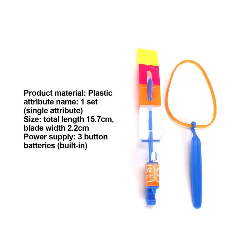 Happyhouse 1 set Slingshot Racheta Elastic Ușor de Asamblat Plastic Uimitor Lumină LED Slingshot Jucărie zburătoare pentru petreceri_voghion.com