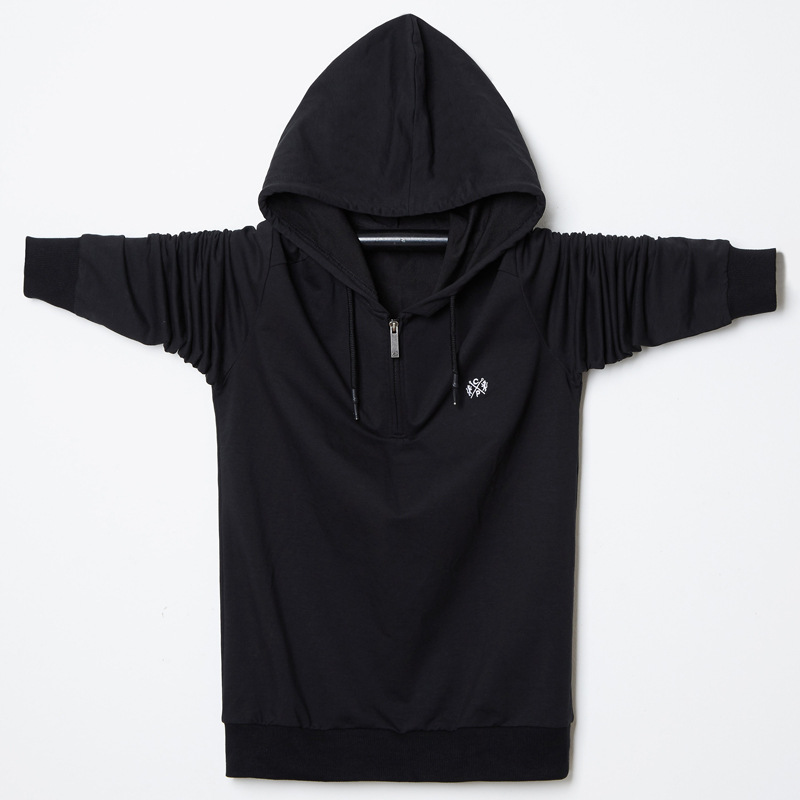 Herren-T-Shirt von unschlagbarer Qualität, langärmliges Sportoberteil in Übergröße, Herbstkleidung, Klappkragen, Reißverschluss, Typ, dicke Menge 8868_voghion.com