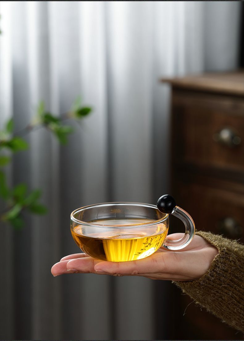 Set di lusso in vetro Nordic Light, caffettiera per tè e caffè, con coperchio a coda di topo, per fiori e frutta, stile europeo di alta qualità_voghion.com