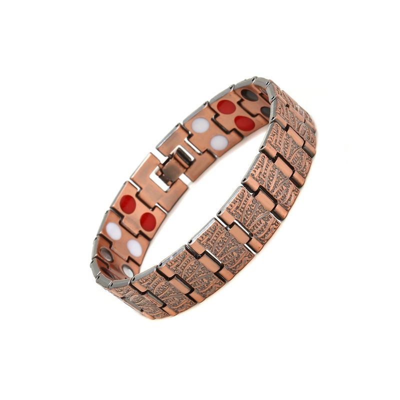 Sechseckiges Magnetarmband für Männer und Frauen – Verstellbare Unisex-Manschette mit geometrischem Design – Stilvoller Paarschmuck in Silber, Gold, Roségold und Schwarz_voghion.com
