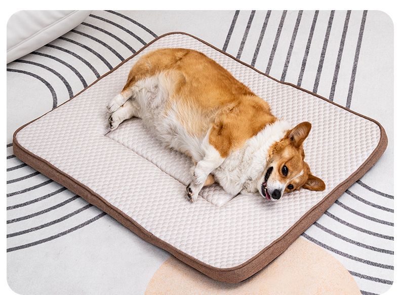 Silk Summer Cooling Heat Dissipation Dog Cat Bed Ice Bean Pet Mat_voghion.com