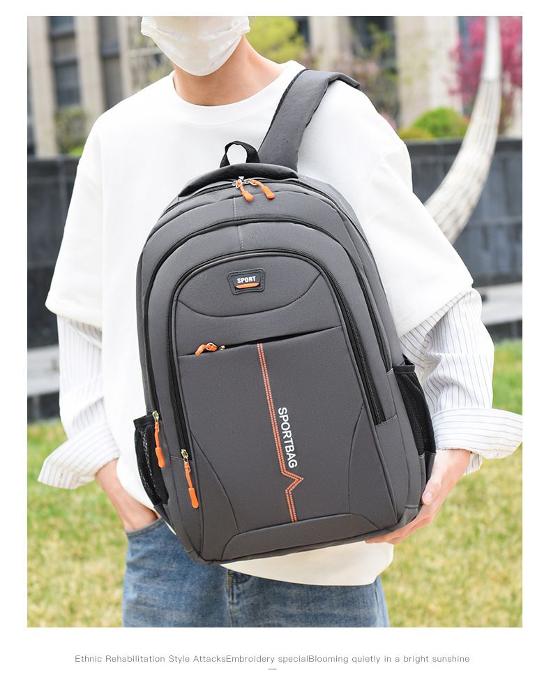 Backpack Men's Business Travel Large Capacity Backpack For High School Students Korean Version Trendy Backpack For High School Students_voghion.com