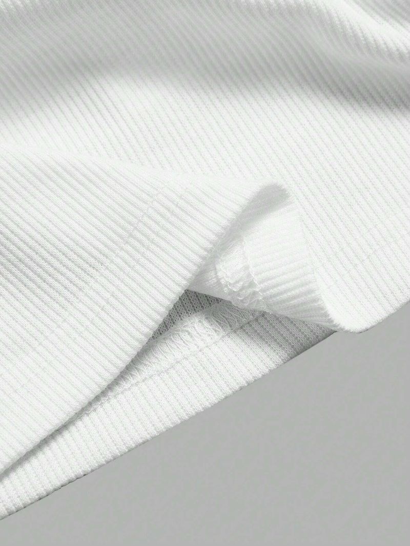 Damenbekleidung 2-teiliges Damen-Set, einfarbig, Weste, Oberteil, Hosenträger, Hose mit weitem Bein, Alltag, Freizeit_voghion.com