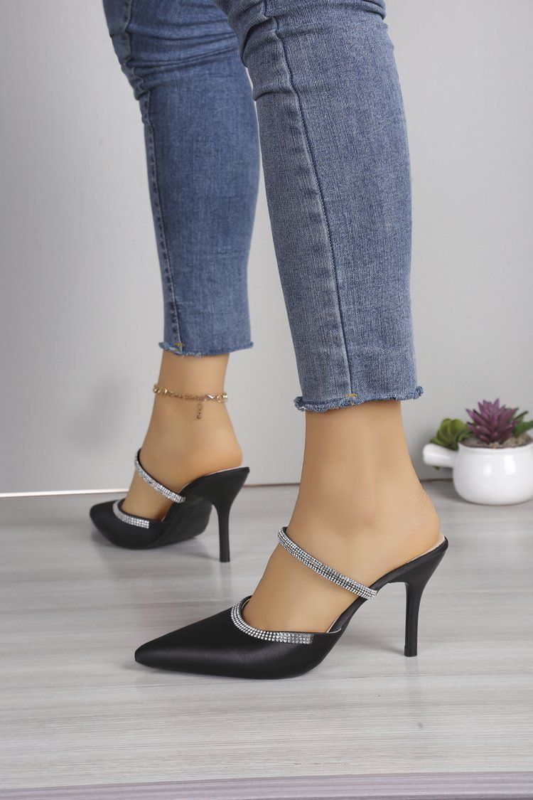 High Heel Schuhe 2023 Neue Frühjahr/Sommer Vielseitige Spitze frauen Gefühl Schlanke Heels, Stirnband, Externe Tragen Von_voghion.com