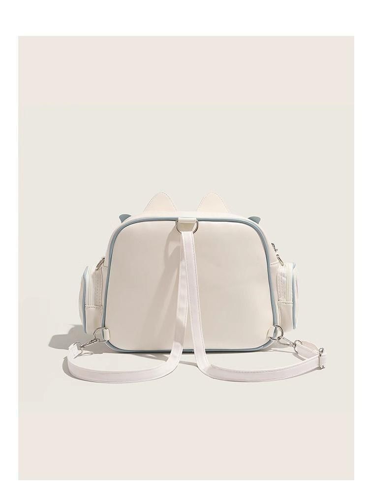 Borsa a tracolla zaino piccola e carina, morbida e trasparente, per bambini, versatile, con cartoni animati, cibo, moda_voghion.com