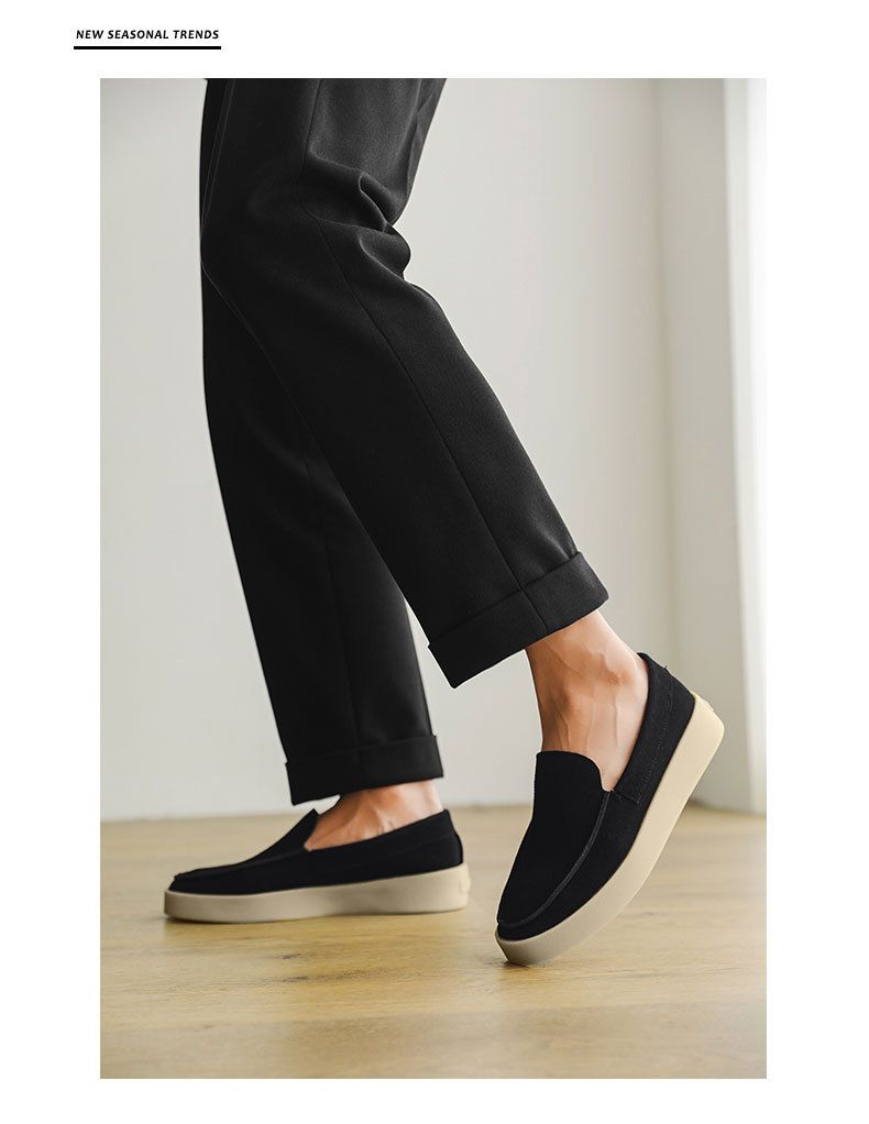 SHLIANG Herren Loafer Weiche Wildleder Slip-On-Schuhe Mann Flats Leichte Bequeme Fahrschuhe Für Mann Freizeitschuhe Y0606_voghion.com