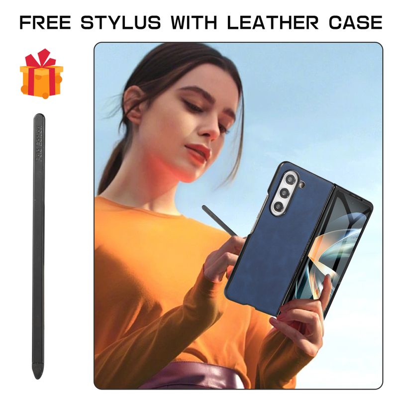 Luxusní kožené pouzdro na telefon s klipem pro Samsung Galaxy Z Fold 3 4 5 Fold 5 W23 W22_voghion.com