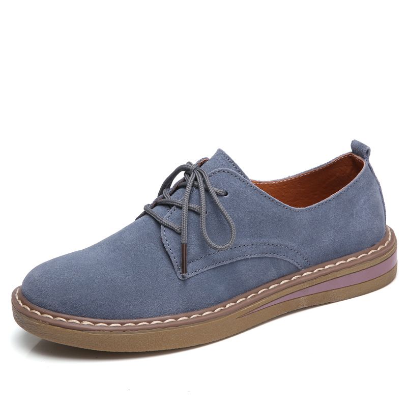 Spring Autumn English Style Small With Genuine Leather Flat Bottom And Shallow Mouth Single For Versatile Pregnant_voghion.com