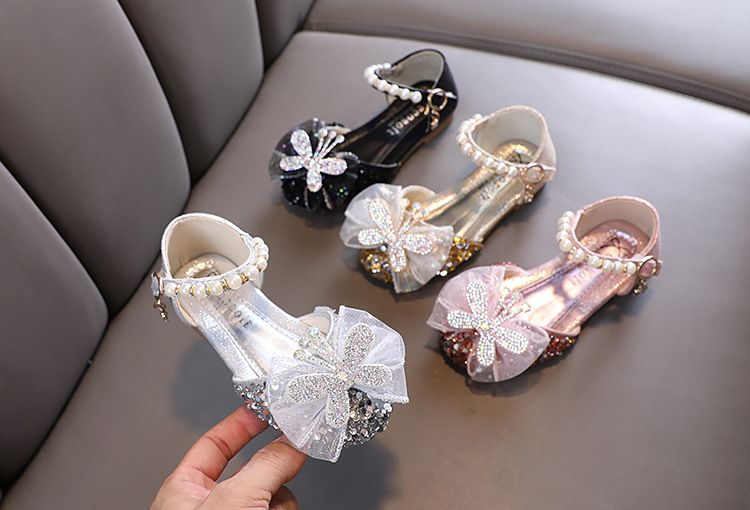 Neu Dame Baby Mädchen Mädchen Prinzessin Diamant Einzelnen Schuh Schuhe Dance_voghion.com