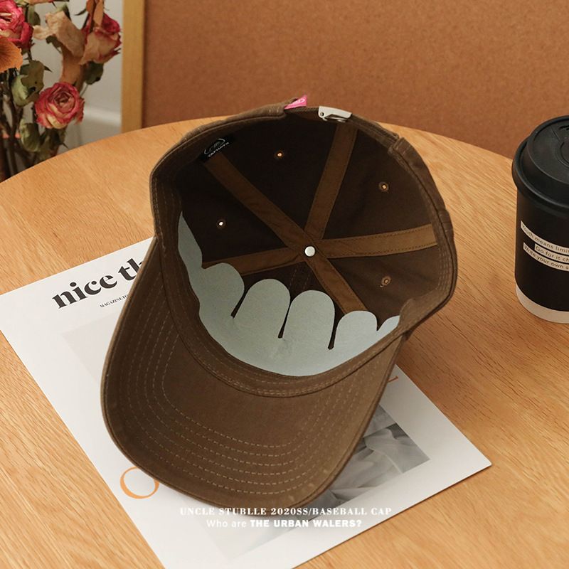 Cappellino da baseball piccolo, stile giapponese, con lettere piccole ricamate, per uomo e donna, per tutte le stagioni, all'ingrosso_voghion.com