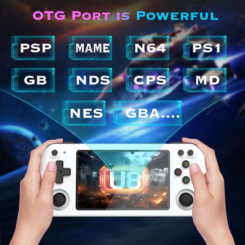 Neu U8 Spielkonsole Open Source Linux System High-definition Großen Bildschirm Handheld Arcade_voghion.com