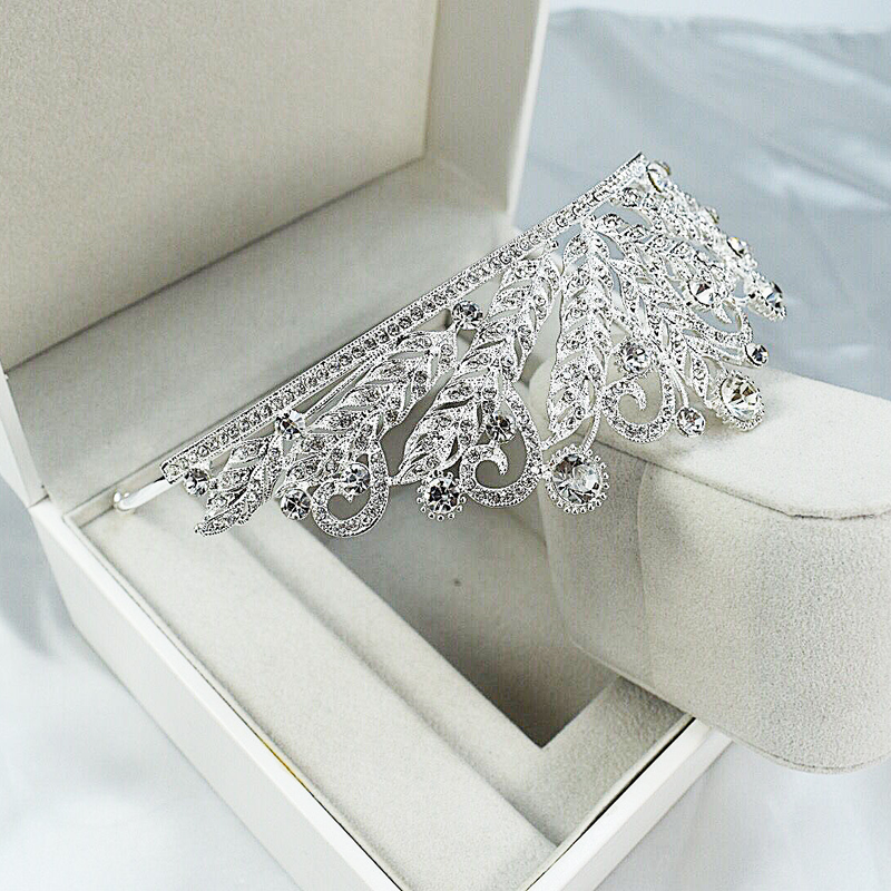 Couronne de mariée en alliage de style coréen, nouveau style incrusté de strass, diadème de princesse, couronne d'anniversaire, robe de mariée, accessoires pour cheveux, bandeau_voghion.com