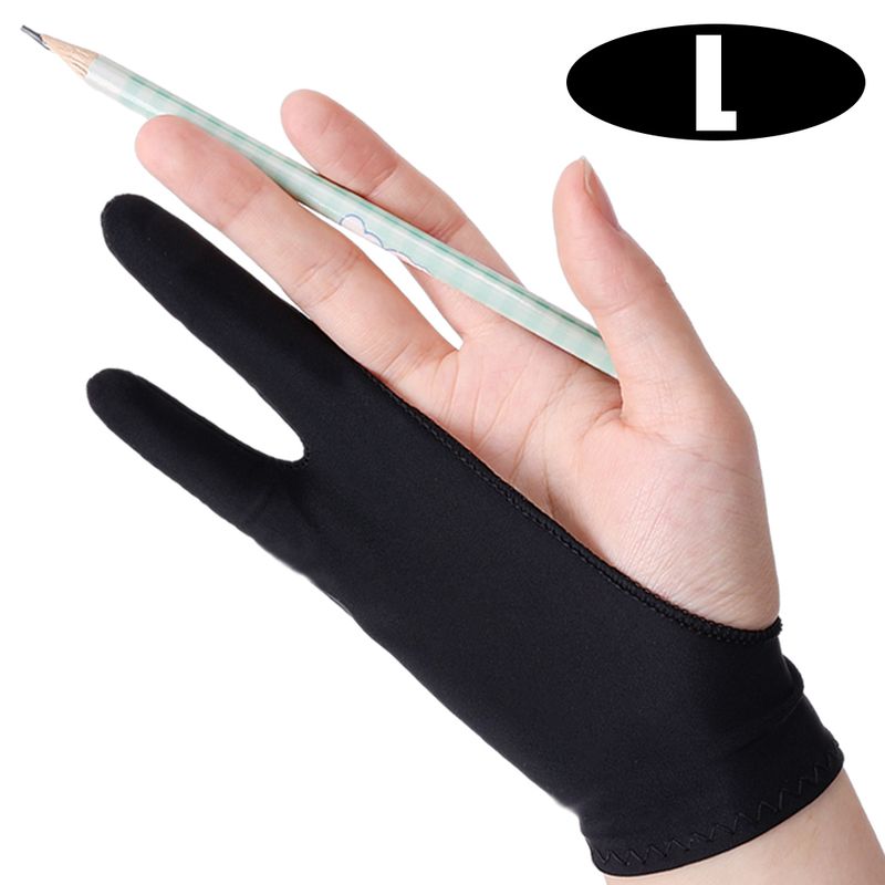 Guanto anti-touch anti-inquinamento per iPad, tablet, guanti universali da disegno a due dita, XS/S/M/L_voghion.com