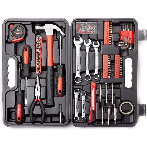 Home Repair Tool Kit, 146 Pieces Basic Home Repair Tool Set, General Mechanic Tool Set, General Household Tool Kit With Plastic Toolbox, Perfect For_voghion.com