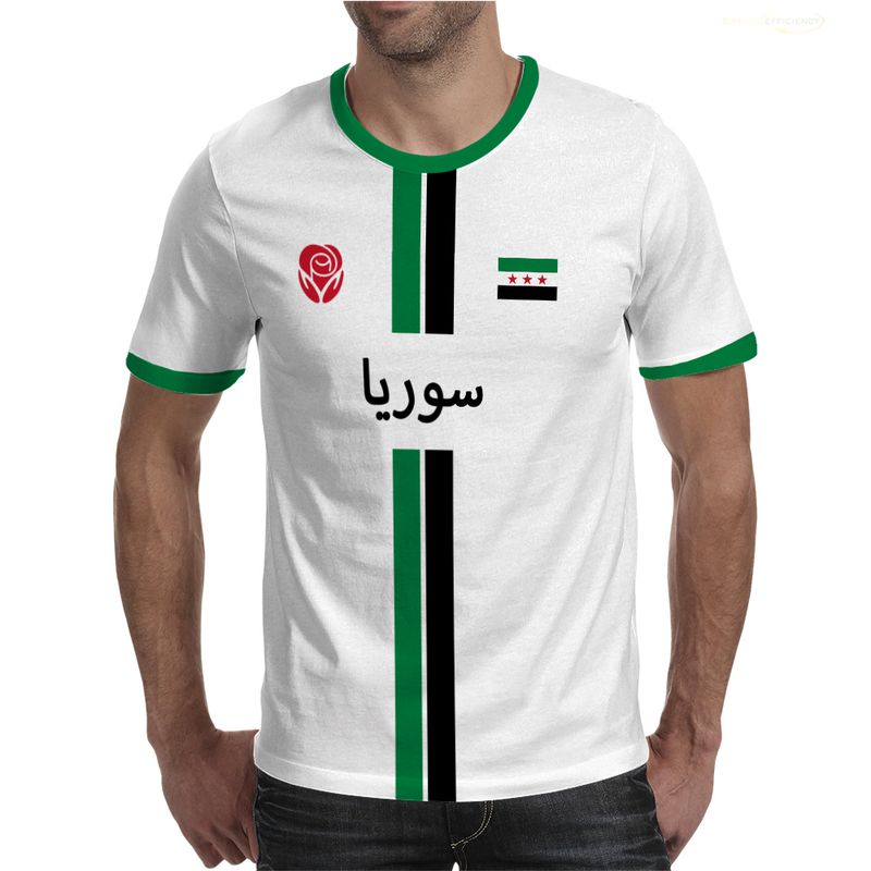 New Syria Football Jersey Men's Sports Syrian Flag Street Oversized Tops Unisex Casual Graphic T-shirts Mens Gifts_voghion.com