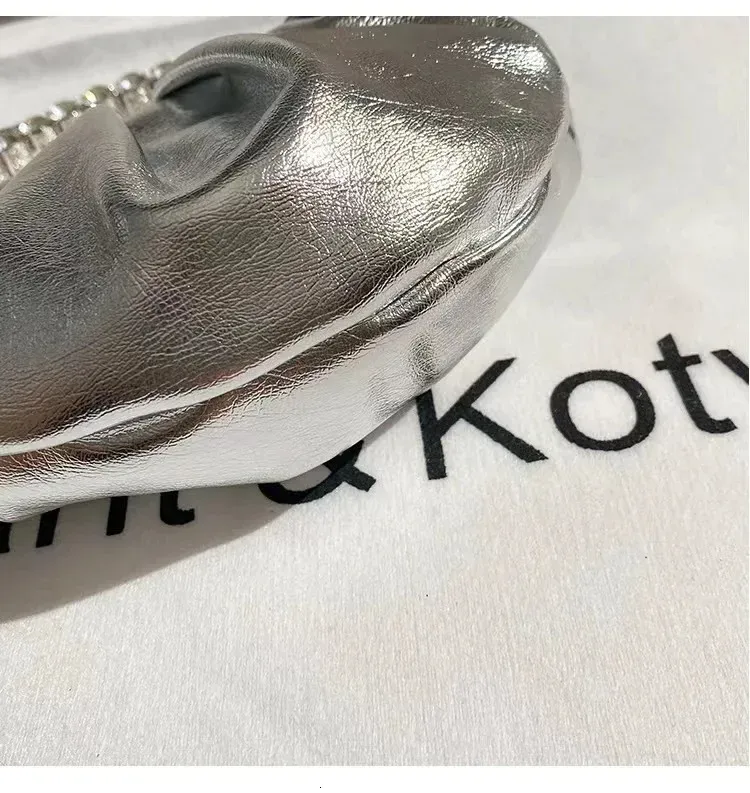 Borsa a tracolla da donna con manico circolare in metallo e mini borsa a mano con brillantini e strass, da sera, per feste di nozze_voghion.com