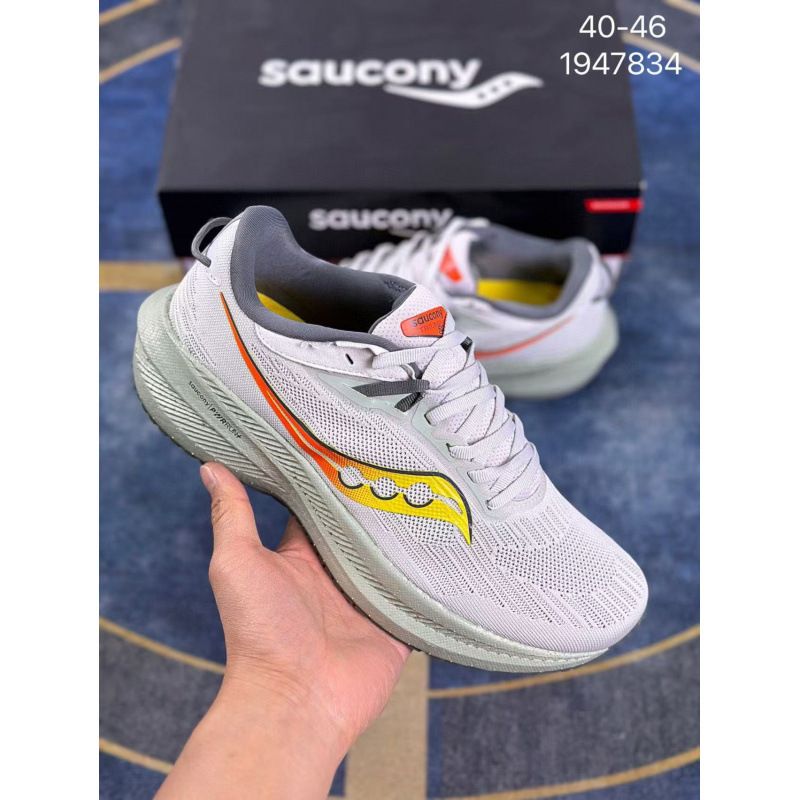 Saucony Victory 21 Thick-Soled Land Speed Shark Couple Racing Running Sports Shoes For Men And Women_voghion.com