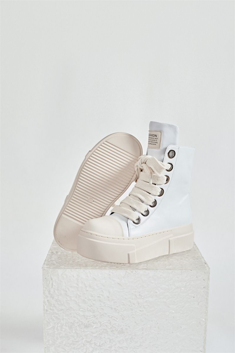 Herrskor Stor storlek Damskor Skor Par High Top Sneakers Supply All Match Tjock botten förhöjning Herrskor_voghion.com