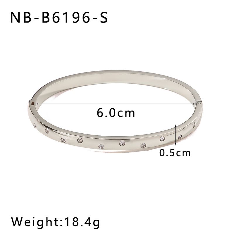 New Luxury Style Stainless Steel With A High-end Feel, Fashionable Diamond-studded, Non-fading Gold-plated Bracelet_voghion.com