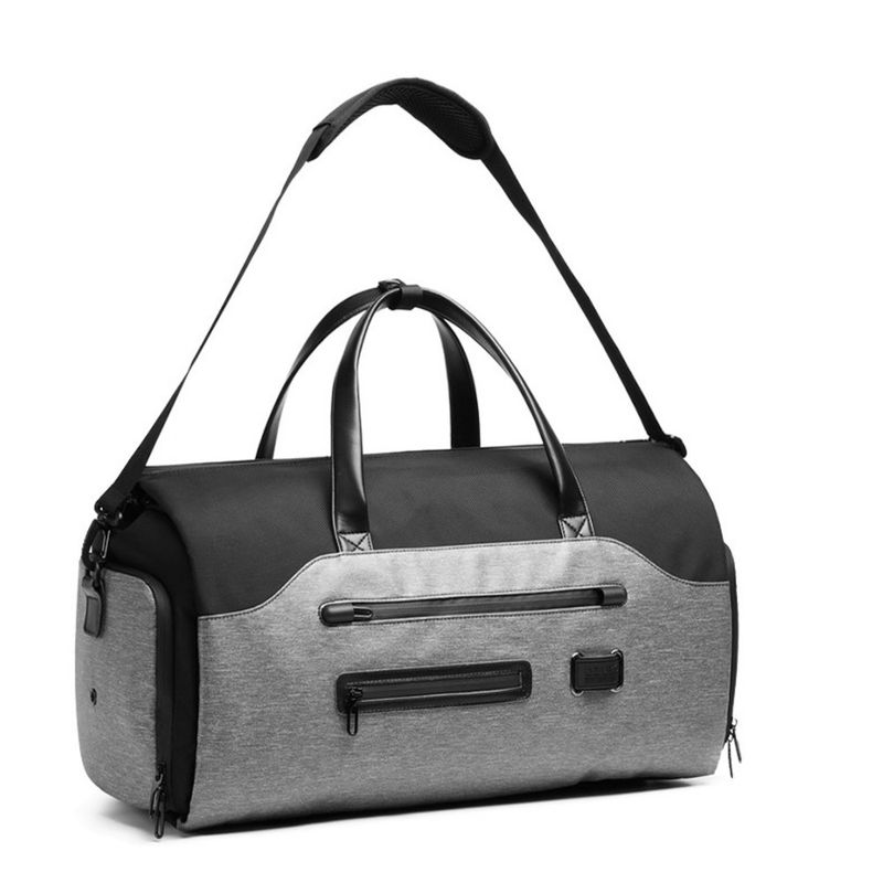 Men's Business Folding Short Trip Handheld Shoulder Waterproof Multifunctional Set Gym Bag_voghion.com