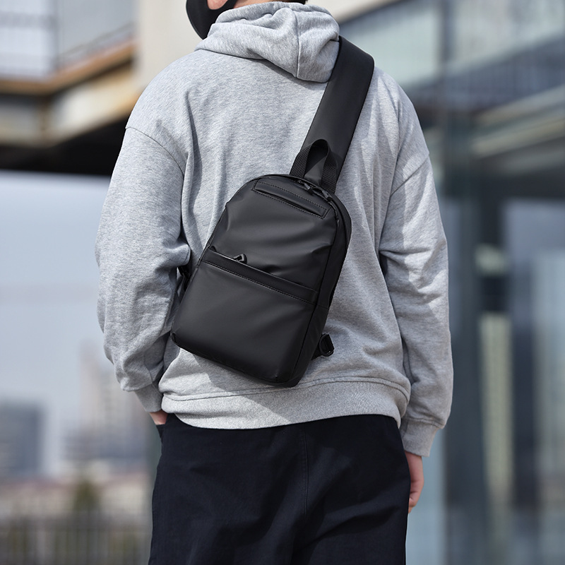 Borsa a tracolla da uomo, multifunzionale, sportiva, casual, impermeabile, in pelle, monospalla_voghion.com