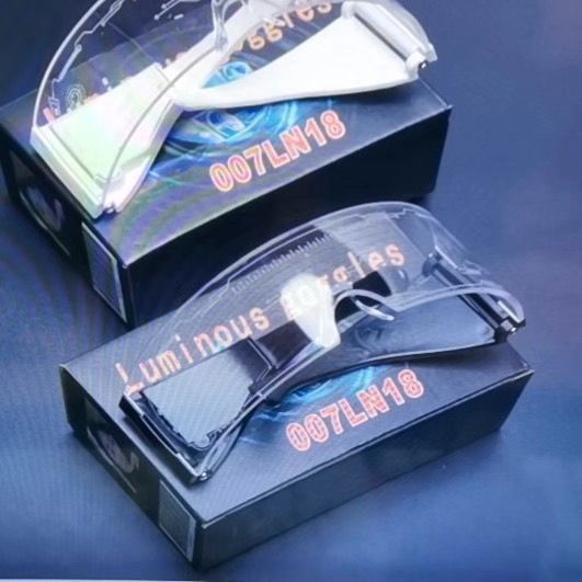 Occhiali da ciclismo con tecnologia LED, occhiali anti-collisione, luminosi e luminosi, per la guida notturna_voghion.com