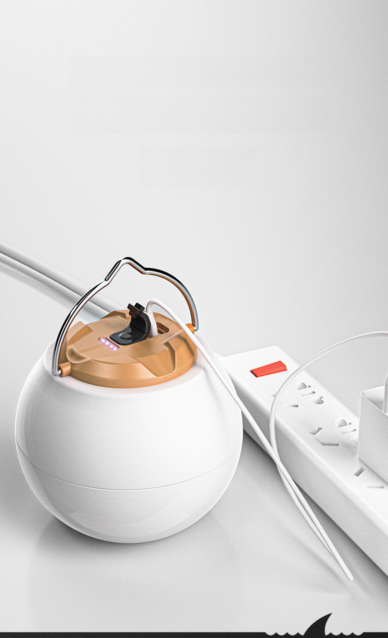 Smiling Shark Outdoor-Atmosphäre – Wiederaufladbare Zeltlaterne mit langer Akkulaufzeit für Notfälle beim Camping und Stromausfälle_voghion.com