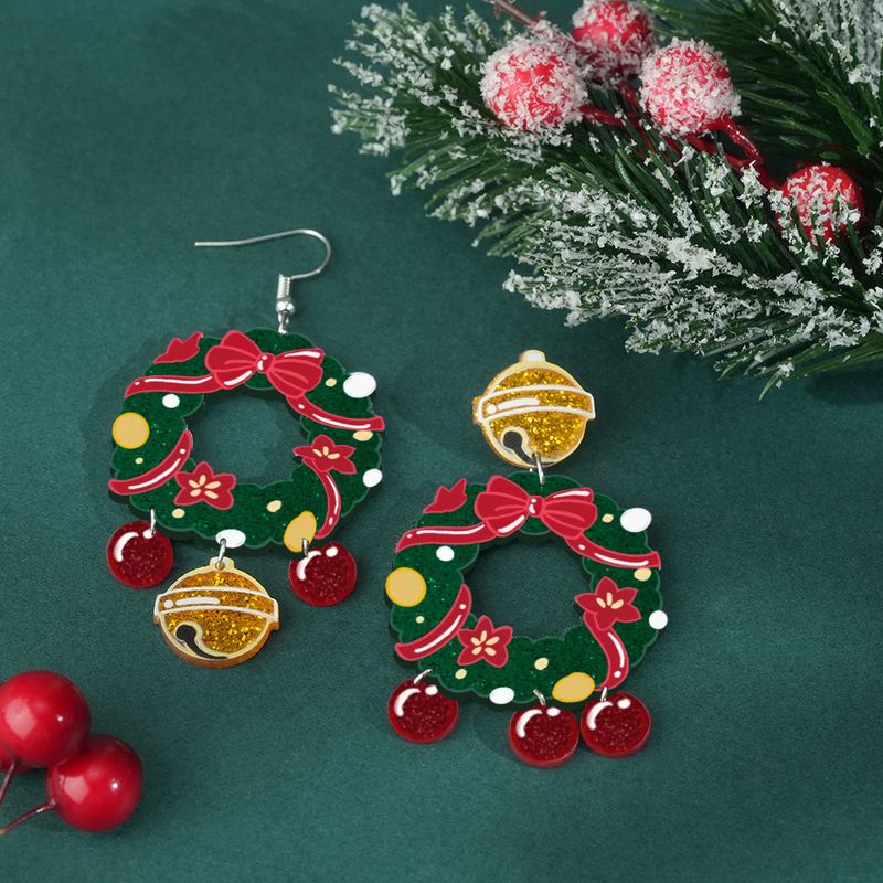 Nuovi orecchini a forma di calza di Natale personalizzati in acrilico ecologico completamente gestiti_voghion.com