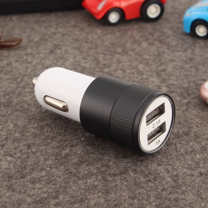 Small Steel Cannon Metal Dual USB Aluminum Alloy Charging 2.1A Tablet Smartphone Car Charger_voghion.com