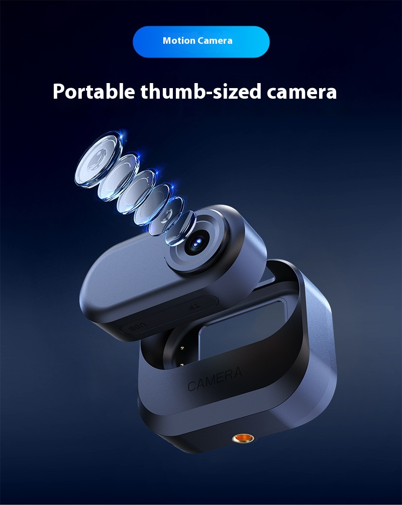 Ultra-Compact Action Camera - Magnetic Charging Thumb Cam For Cycling/Hiking | 1080P HD Video, Waterproof & Shockproof_voghion.com