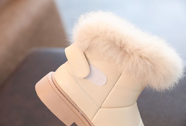 Kinder Mädchen Warme Baumwollstiefel Weiche Sohle Schneestiefeletten Kleinkind Winterschuh für Mädchen atos Niña Botas_voghion.com