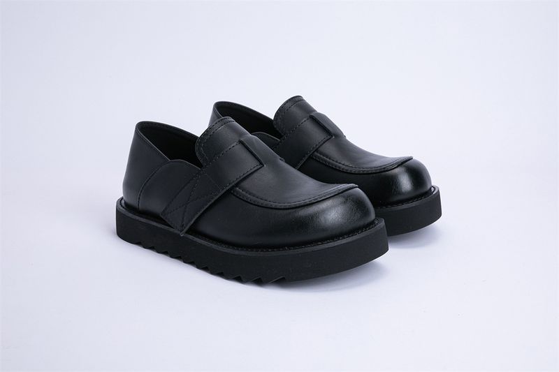 SGIRL TWTW Scarpe singole da donna in pelle con testa grande, brutte e carine, stile britannico, con velcro e fondo spesso_voghion.com