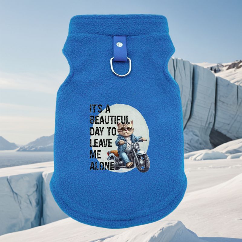 Winter Cat Dog Coat Jacket Soft Warm Fleece Pet Vest With Heart, For French Bulldog, Pug, Small To Medium Dogs Cat Cold Weather Cozy Dog_voghion.com