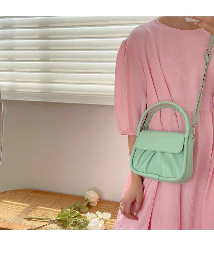 Bouteille à soupe froissée pour femmes, nouvelle Texture 2024, Design Unique, sac à bandoulière polyvalent à une épaule_voghion.com