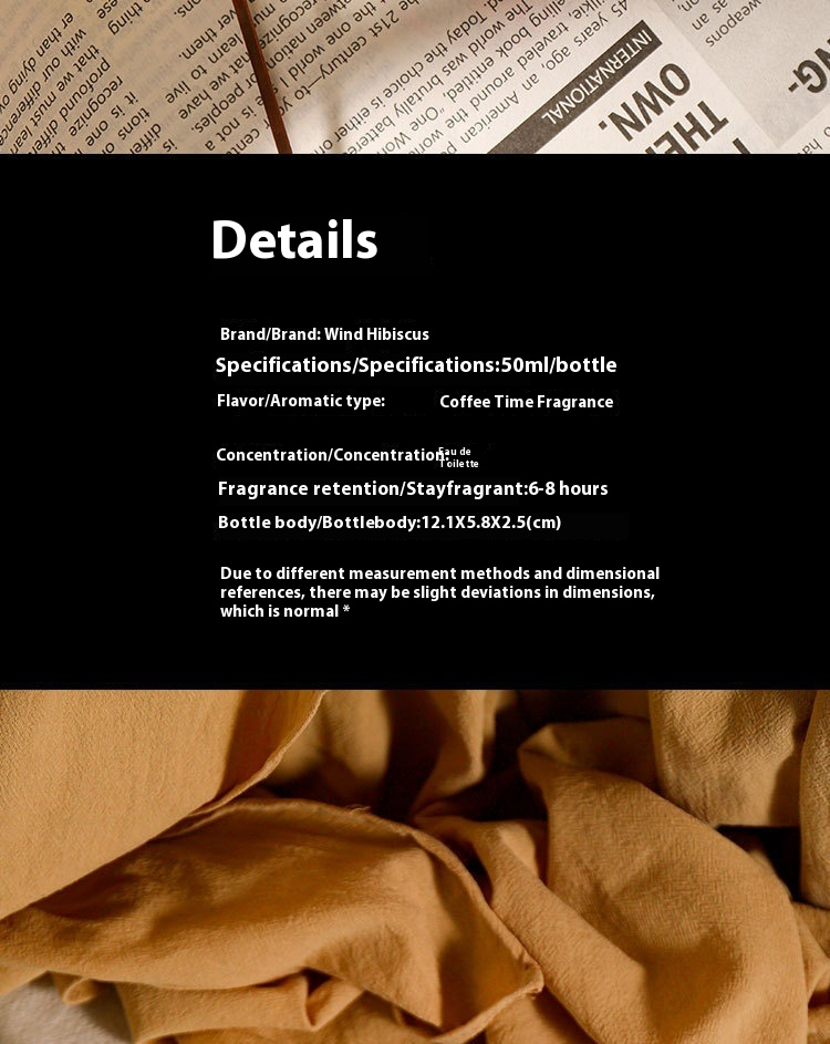 Nuovo profumo Profumo di caffè nero Nuova fragranza leggera persistente da donna Profumo popolare originale per il tempo del caffè Profumo forte_voghion.com