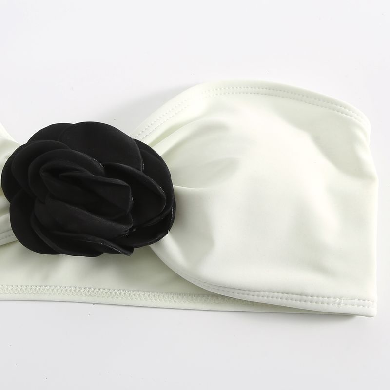 Damkläder Färgmatchning Sexig Ny Rosa Tredelad Mesh Lång Kjol Baddräkt Bikini_voghion.com