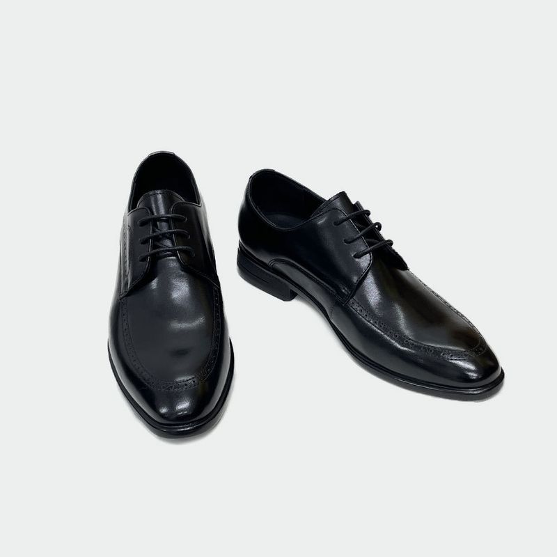 Voyage 2025 Guangzhou New Pointed Toe Top Layer Cowhide Business Work Spring Autumn Formal Leather Men's Wholesale Derby Shoes_voghion.com