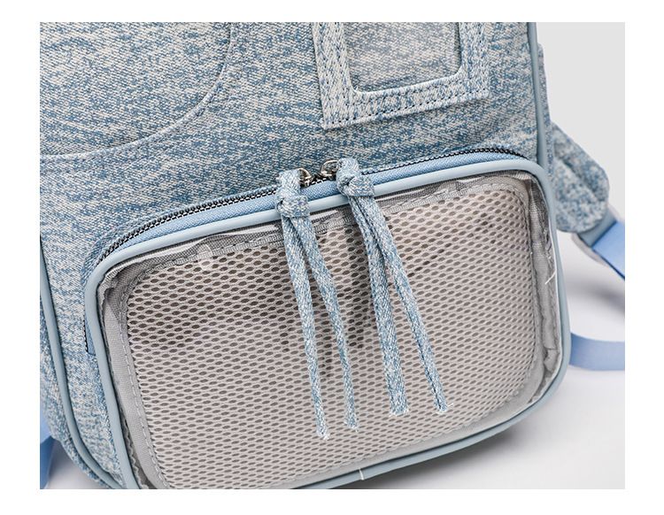 Zaino da donna autunno 2025 nuovo lavato grande capacità trasparente semplice borsa da scuola per studenti moda versatile casual quotidiano pendolare_voghion.com