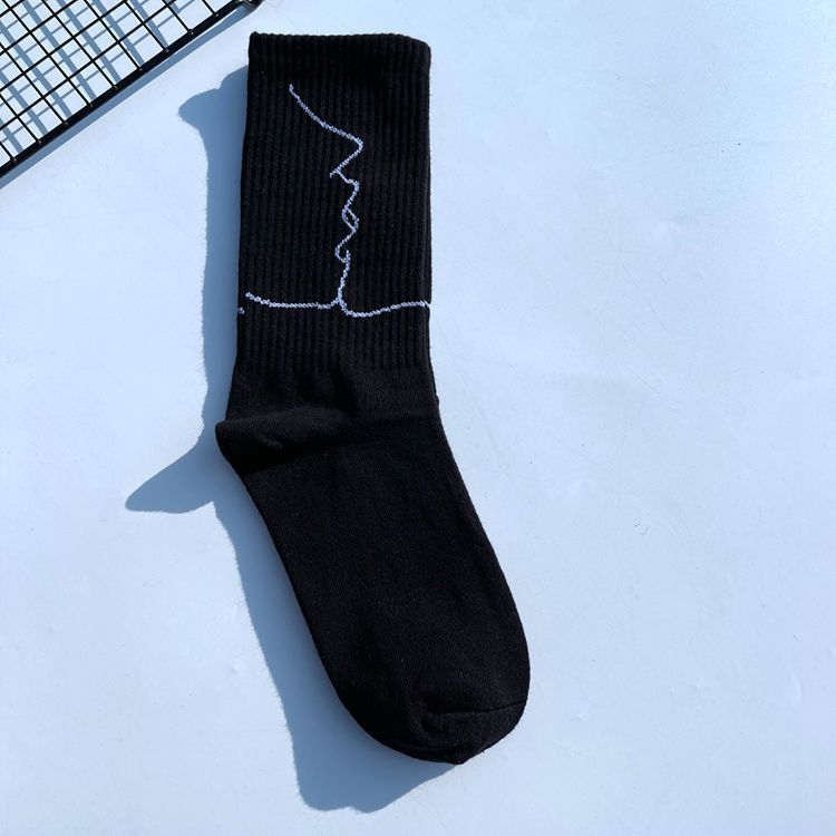 2025d Dla mężczyzn i kobiet do połowy łydki Modne Ins Street Striped Harajuku Osobowość Hip-Hop Deskorolka Uroczy Styl College Długi_voghion.com