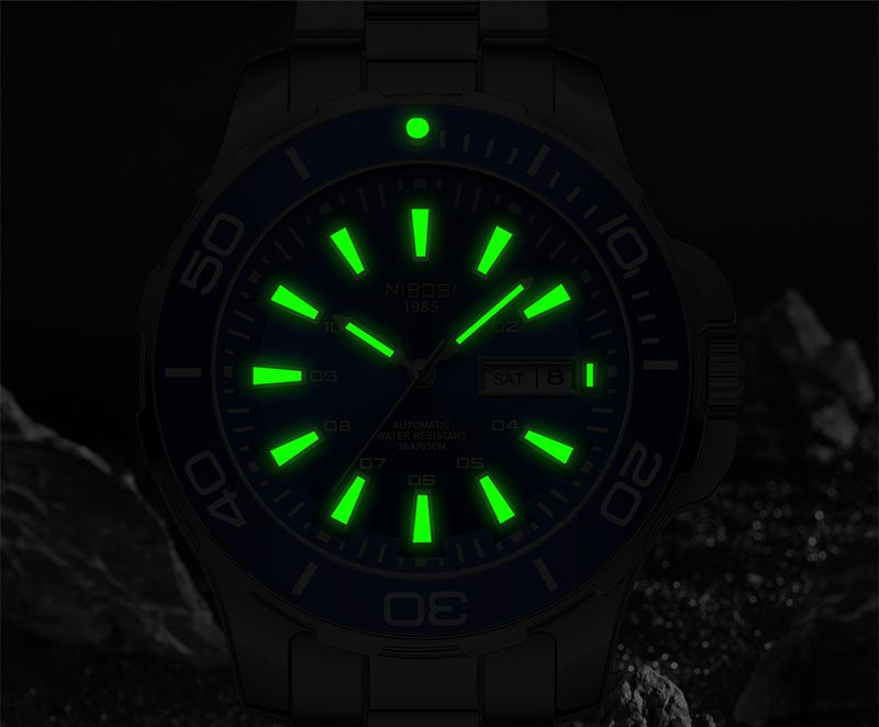 NIBOSI Orologio da polso meccanico automatico da uomo, impermeabile, con data e settimana, orologio da polso sportivo da uomo, Relogio Masculino_voghion.com