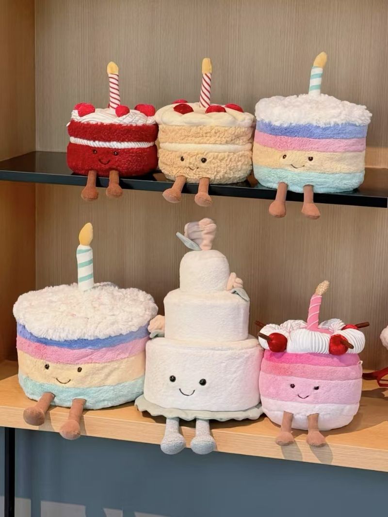 Stuffed Plush Animals Doll Fun Cake Doll Dessert Jc Food Series Doll Creative Simulation Plush Toy Wedding Doll_voghion.com