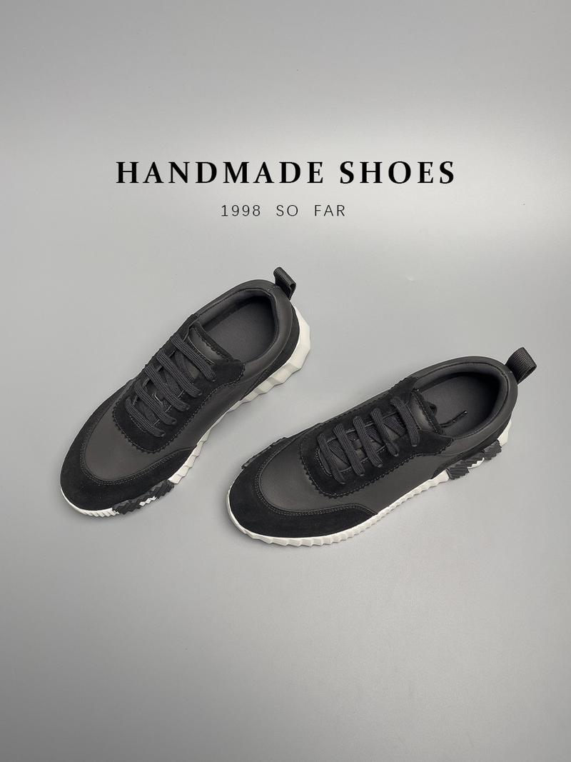 Prominent fashionable simple style men's European station high-end new sports shoes cowhide low-top casual shoes men's trendy shoes_voghion.com