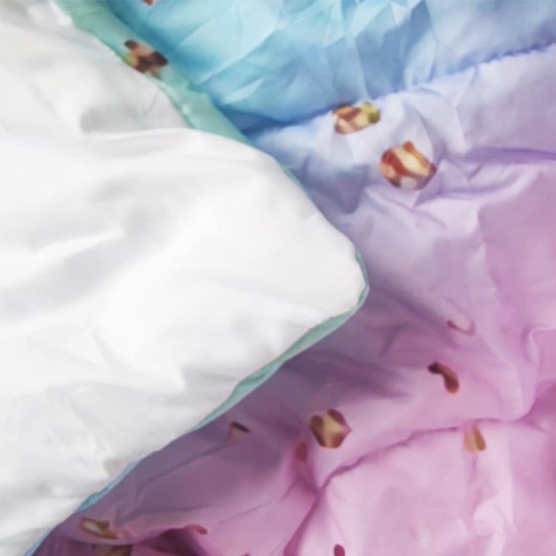 Pembe Erik Çiçeği Nevresim Takımı - Yorgan Kılıfı ve Yastık Kılıflı, Yumuşak Polyester Kapitone Yorgan - Romantik ve Yumuşak Ev Dekorasyonu_voghion.com