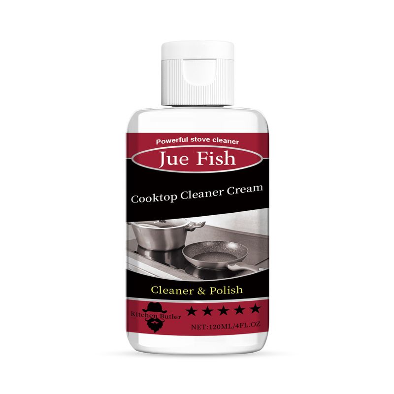 Jue-Fish Cooktop Cleaner Cream, Wash The Kitchen Stove Basin To Remove Oil Stains And Dirt To Remove Black Dirt At The Bottom Of The Pot_voghion.com