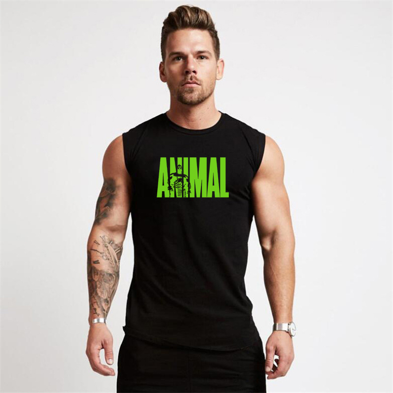 Shrimp Skin Summer Muscle Men's Fitness Sports Tank Top Tight Sleeveless T-shirt Print_voghion.com