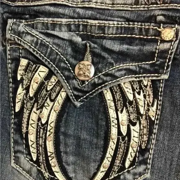 Stivali American Retro Miss Me personalizzati da donna Y2K, nuovi jeans a gamba larga Haruku Gothic Hip-hop con tasca ad ala ricamata_voghion.com